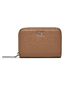 Малък дамски портфейл Calvin Klein K60K612188 Кафяв