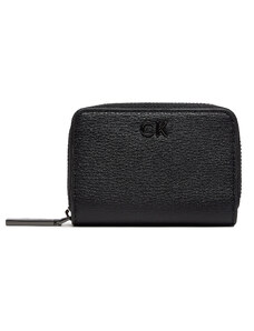 Малък дамски портфейл Calvin Klein Ck Daily Small Zip Around K60K612177 Черен