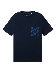 TOM TAILOR DENIM Тениска синьо / морскосиньо