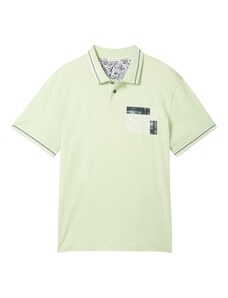 TOM TAILOR Тениска тъмносиньо / пастелно зелено / бяло
