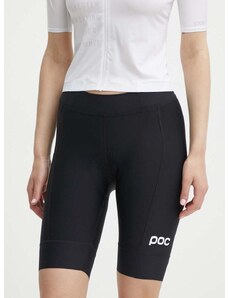 Вело къс панталон POC Air Indoor в черно с изчистен дизайн със стандартна талия
