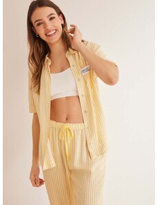 Пижама women'secret UNIVERSAL дамска в жълто 3597417
