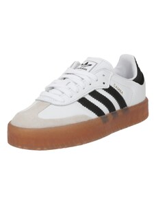 ADIDAS ORIGINALS Ниски маратонки 'Samba' цвят "пясък" / черно / бяло