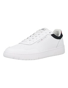 TOMMY HILFIGER Ниски маратонки 'Basket Core Lite' черно / бяло