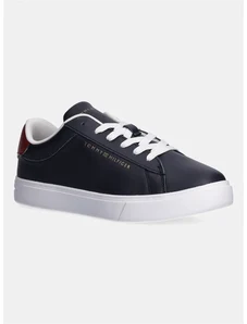 Кожени маратонки Tommy Hilfiger ESSENTIAL COURT SNEAKER в тъмносиньо FW0FW08320