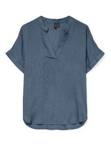 VERO MODA Блуза 'VMBeauty' опушено синьо