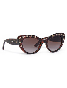 GUESS GF6138 Occhiali Da Sole – Montatura Avana Scuro E Marrone Sfumato, Taglia Unica, Stile Firmato Per Un Look Chic E Senza Tempo - 2