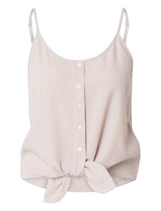 ONLY Топ 'ONLLECEY' кафяво / бяло