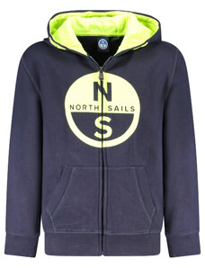 Детски суитшърт с цип NORTH SAILS син
