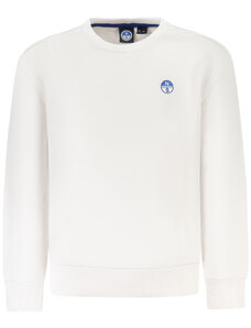 North Sails Детски бял суитшърт без качулка