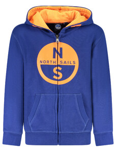 Детски суитшърт с цип NORTH SAILS син