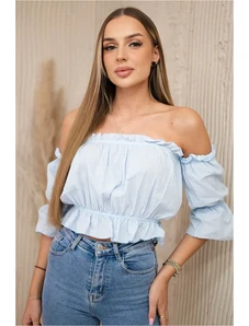 Kesi Azure blouse without shoulders