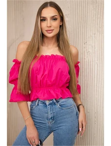 Kesi Fuchsia blouse without arms
