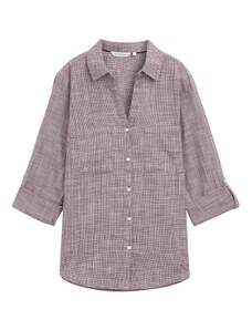 TOM TAILOR Блуза бордо / бяло