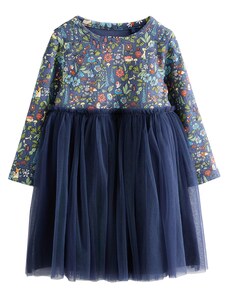 Next Рокля синьо / нейви синьо / зелено / бледорозово