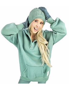 Pri Warm, smooth oversize hooded sweatshirt JANET