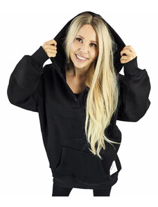 Pri Warm, smooth oversize hooded sweatshirt JANET