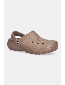 Пантофи Crocs Classic Lined Clog в кафяво 203591