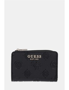 GUESS Nelka Porta Carte E Portamonete - Borsa Nera In Pelle Sintetica Con Scomparti