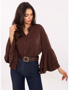 RUE PARIS Shirt-MI-KS-3173.49-brown