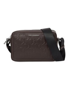 Karl Lagerfeld Чанта за през рамо тип преметка тъмнокафяво