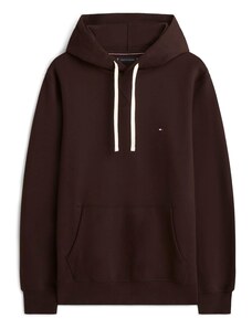 TOMMY HILFIGER Суичър 'ESS SEASONAL' кестеняво кафяво / бяло