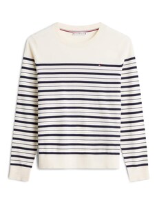TOMMY HILFIGER Пуловер морскосиньо / бяло