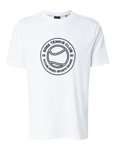 BOSS Тениска черно / бяло