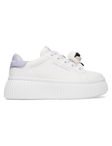 Сникърси KARL LAGERFELD Kreeper Lo KL42336T Екрю