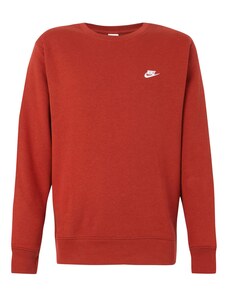 Nike Sportswear Суичър 'CLUB' оранжево-червено / бяло