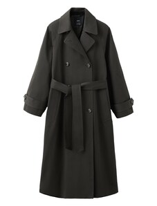 MANGO Преходно палто 'Angela' тъмнокафяво