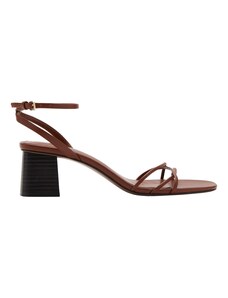 MANGO Сандали с каишка 'RAY' коняк