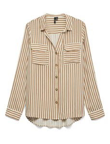 VERO MODA Блуза 'VMBUMPY' бежово / светлокафяво
