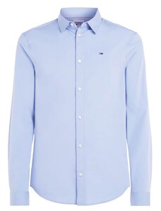 Tommy Jeans Риза светлосиньо / алено / бяло