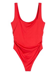 Bershka Блуза боди червено