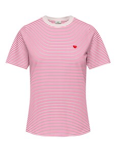 JDY Тениска 'JDYPISA' алено / бяло