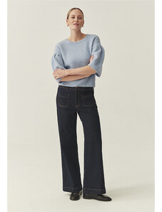 Тъмно син дънков панталон Talanka Tatuum