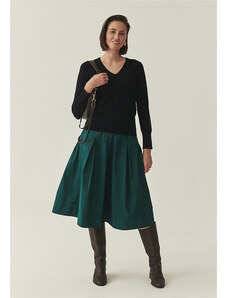 Зелена тафта миди пола Taftiko Tatuum