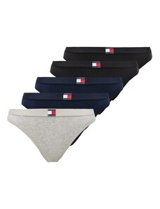 Tommy Hilfiger Underwear Стринг нейви синьо / сив меланж / червено / черно