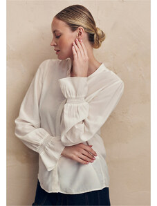 Tatuum Елегантна риза в цвят екрю с вискоза LenzingEcovero