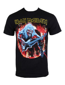 Тениска метална мъжки Iron Maiden - Страх На живо Пламъци - ROCK OFF - IMTEE07MB