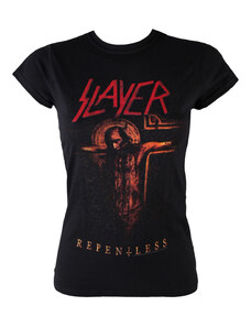 Тениска метална дамски Slayer - Непокаян Разпятие - ROCK OFF - SLAYTEE28LB