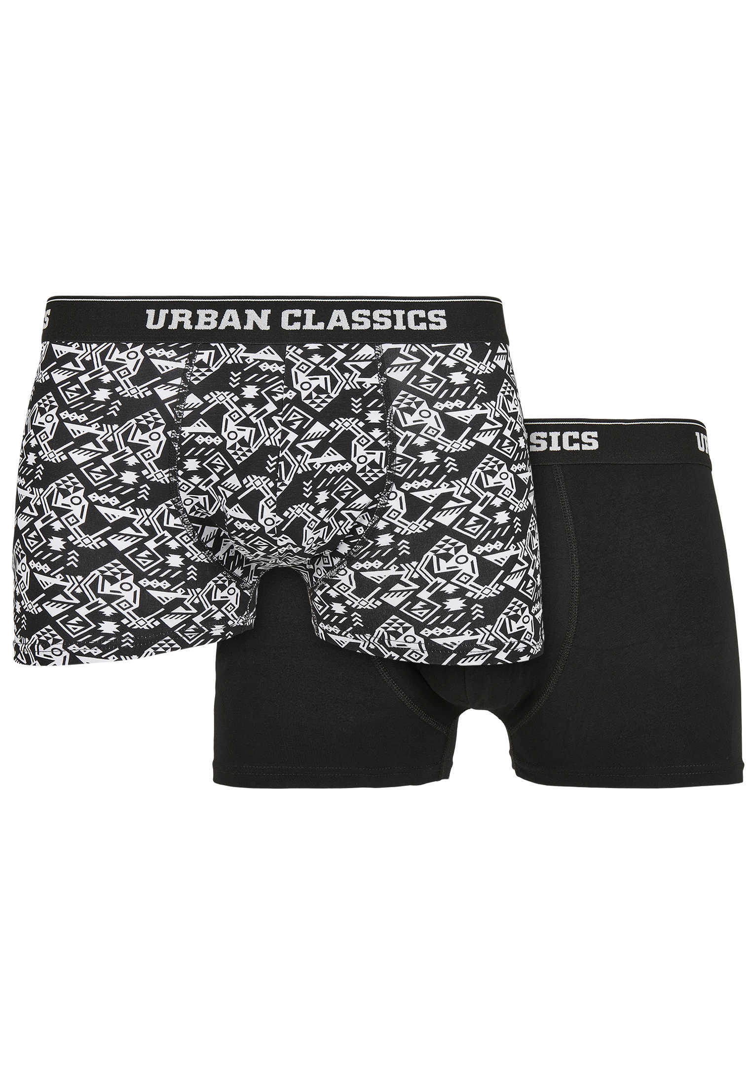 Комплект два чифта боксерки Urban Classics /aop black