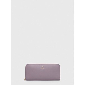Кожен портфейл Furla дамски в лилаво - GLAMI.bg