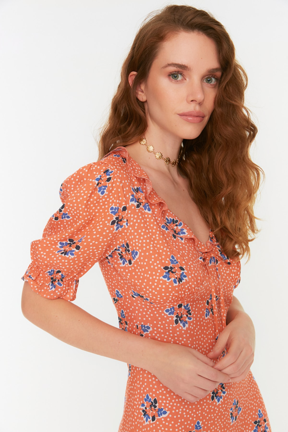 Дамска рокля Trendyol Multicolored