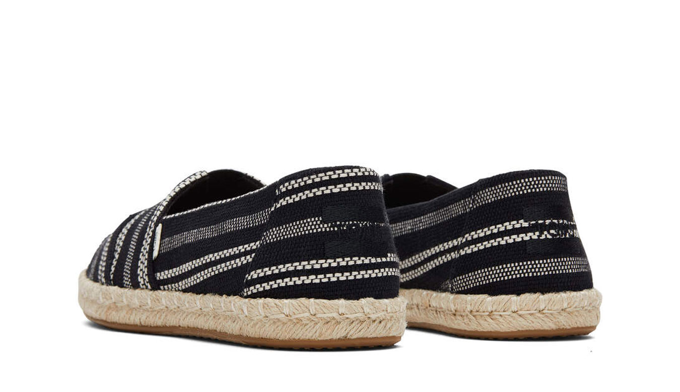 Toms Alpargata Rope Black Global Stripe Wmns Жени - Спортни обувки Toms - Черен - 10017852-4