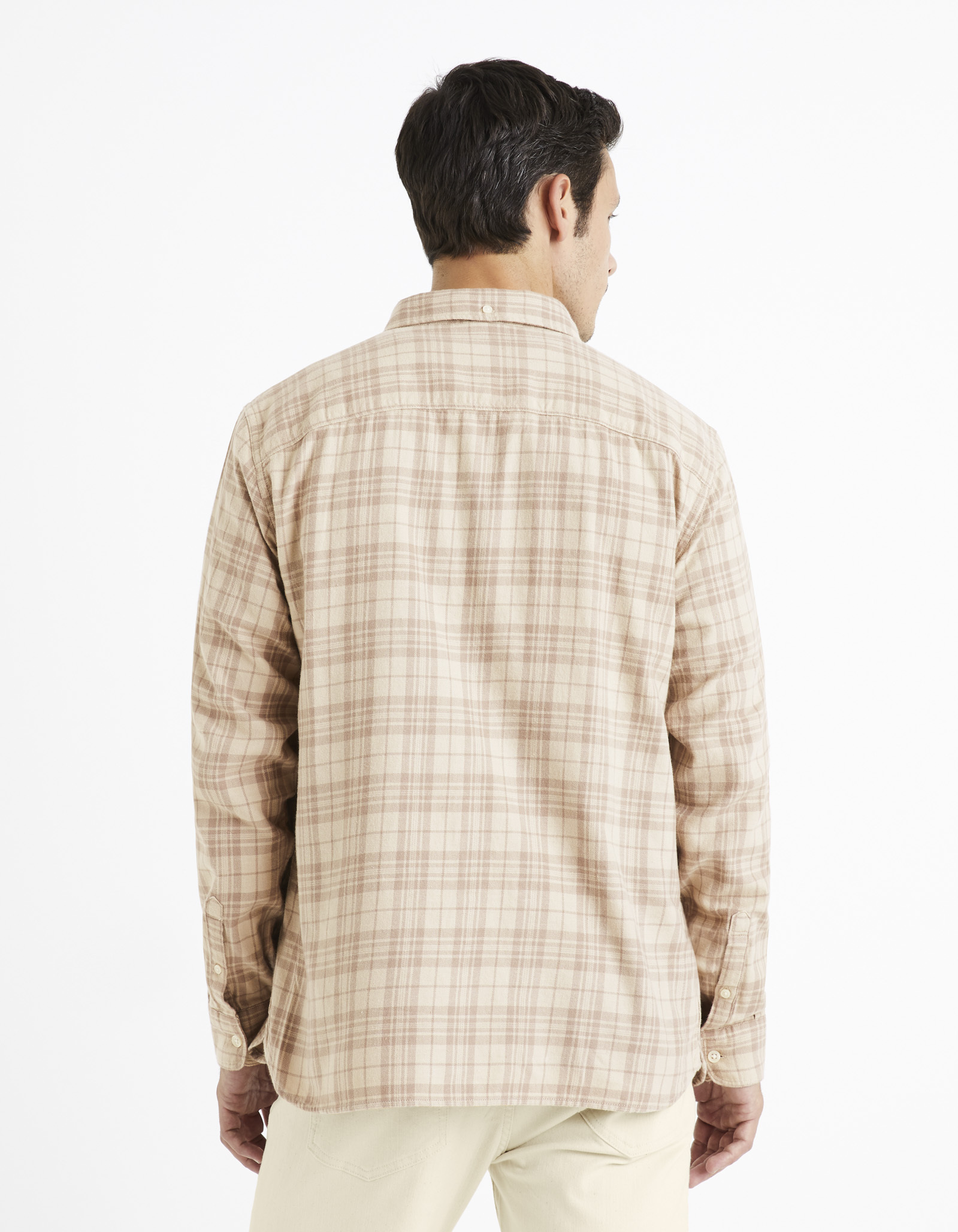 Celio Plaid Flannel Shirt Canewto - Mens