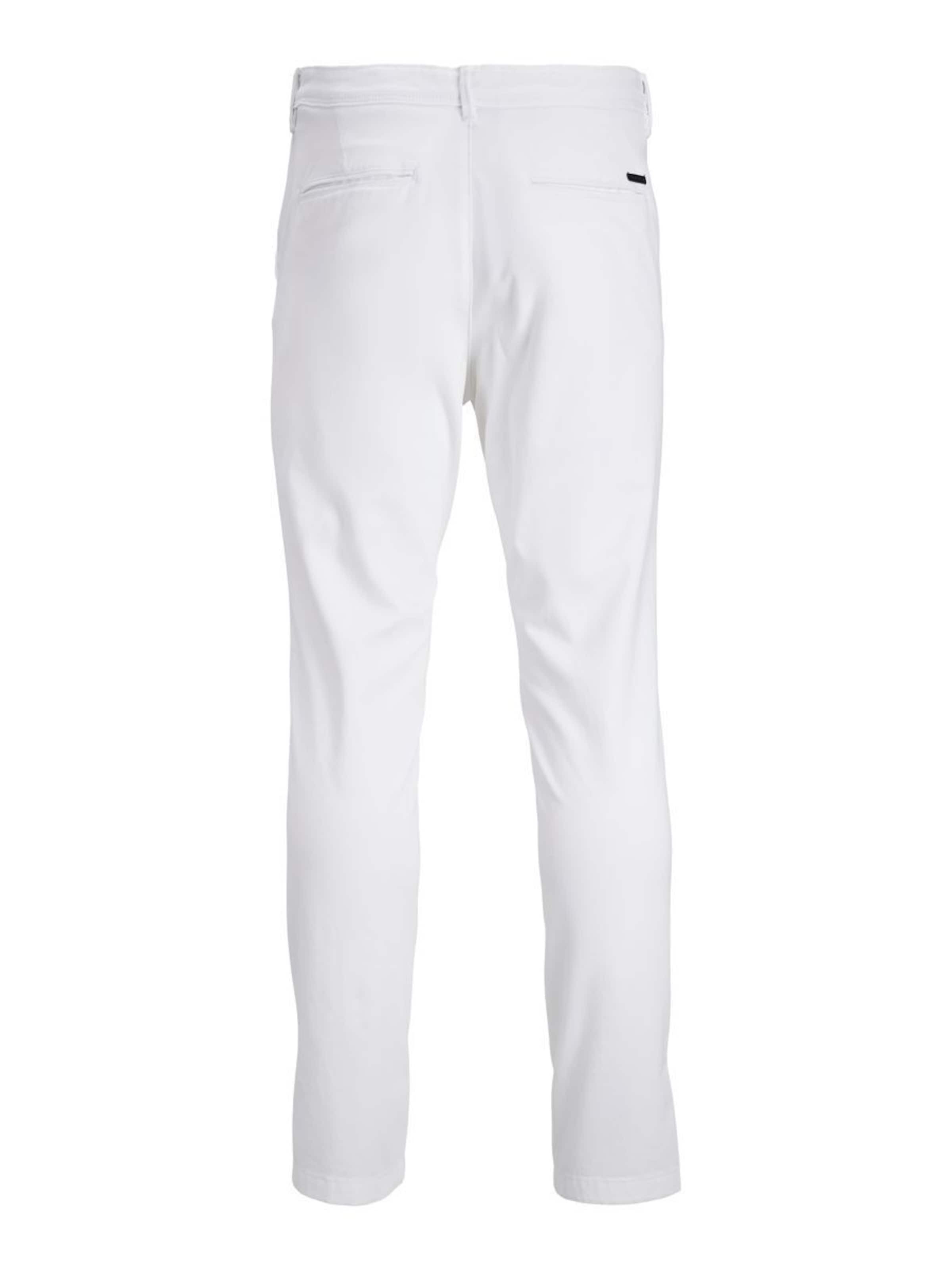 JACK & JONES Панталон Chino 'JJIMarco JJBowie' бяло