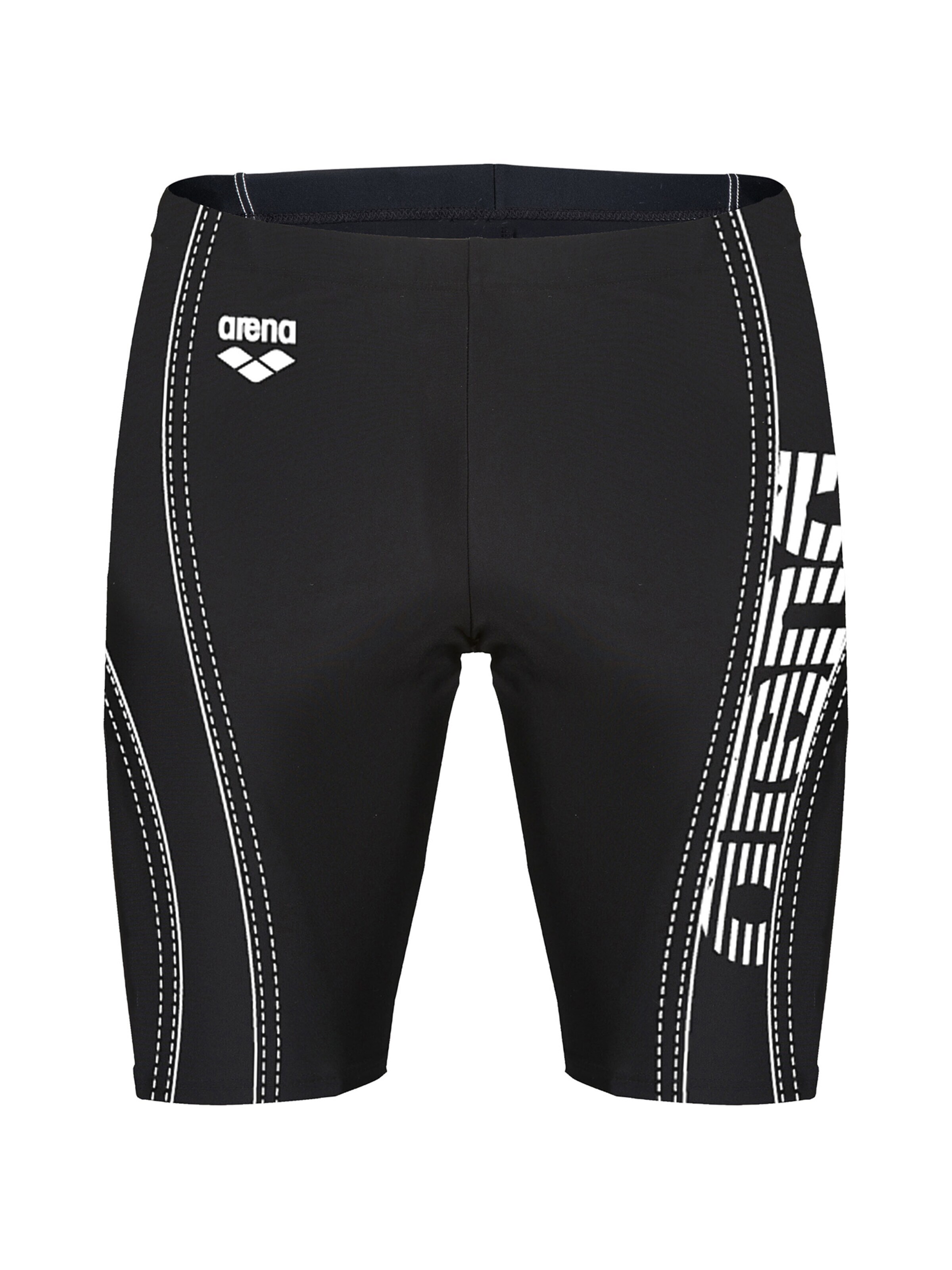 ARENA Бански къси панталонки 'BYOR EVO JAMMER' черно / бяло