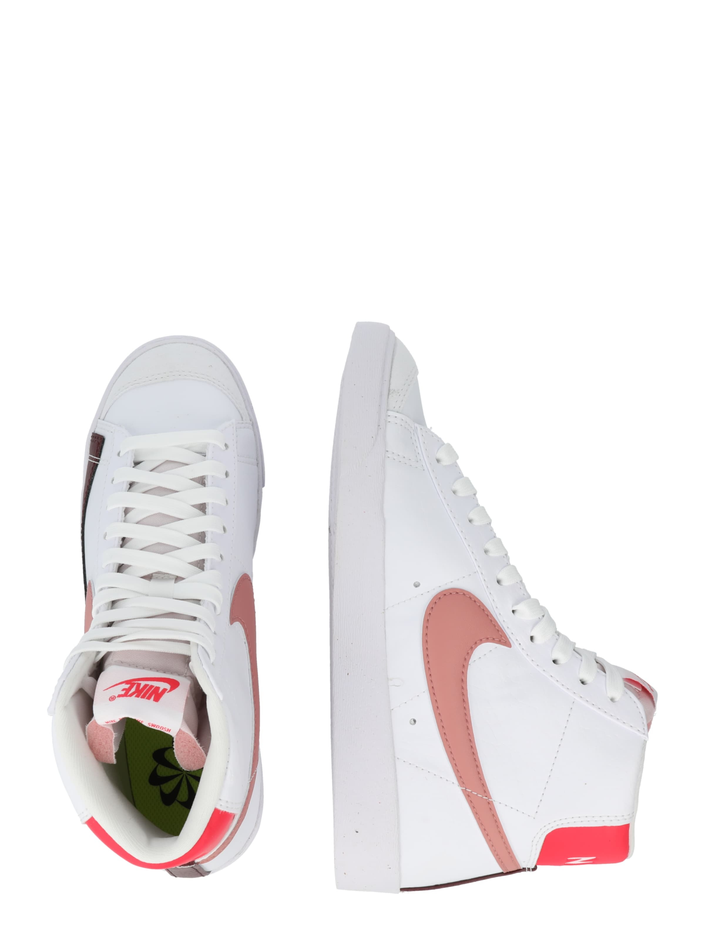 Nike Sportswear Високи маратонки пепел от рози / бургундово червено ...